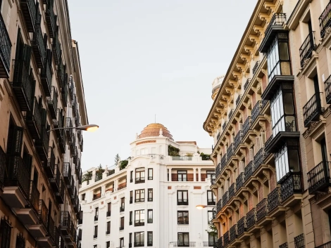 Viviendas en barrio Salamanca, Madrid.