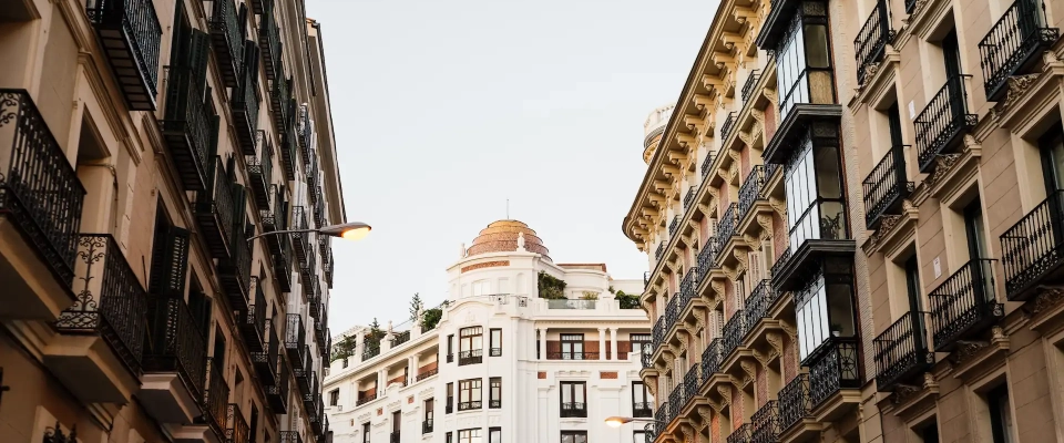 Viviendas en barrio Salamanca, Madrid.
