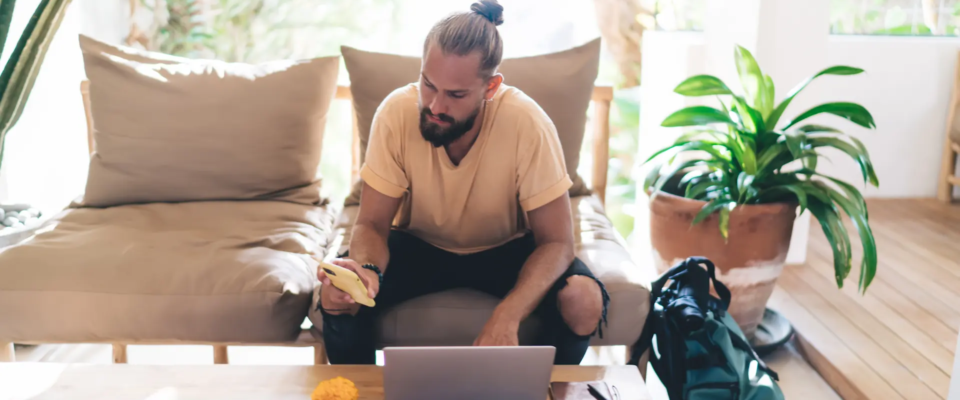 Nómada digital en Madrid.