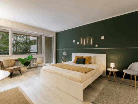 Habitación cómoda para desplazamiento sanitario