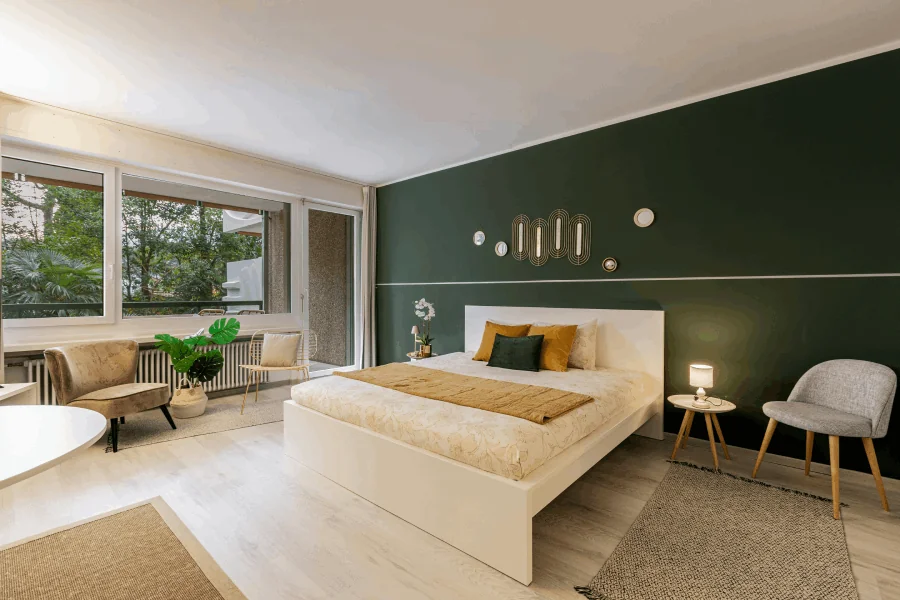 Habitación cómoda para desplazamiento sanitario